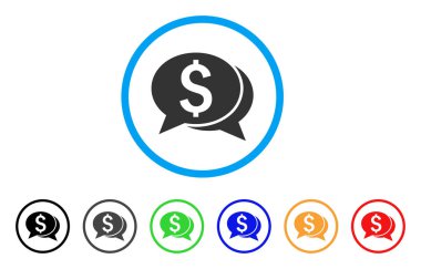 Mali sohbet yuvarlak simgesi