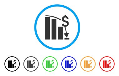 Mali kriz grafik yuvarlak simgesini