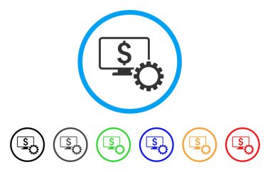 Mali izleme seçenekleri yuvarlak simgesi