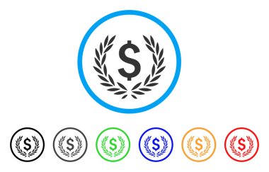 Laurel banka amblemi yuvarlak simge