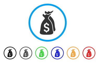 Para çantası yuvarlak simge