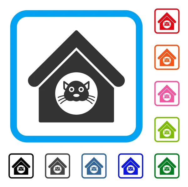 Cat House Icon Vector Illustration