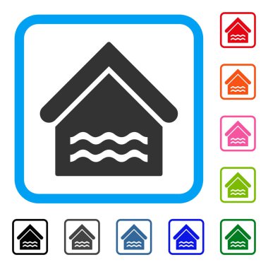 Simge su havuzu çerçeveli