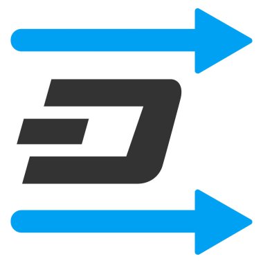 Çizgi göndermek oklar düz vektör simgesi