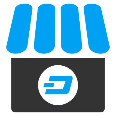 Dash Dükkanı düz vektör simgesi