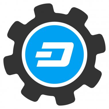 Çizgi ayarları vites düz vektör simgesi