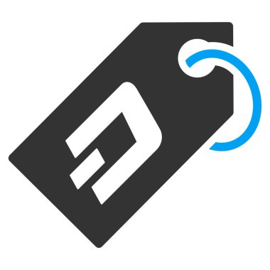 Dash belirteci düz vektör simgesi