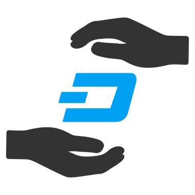 Çizgi bakım el düz vektör simgesi