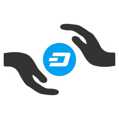 Dash sikke bakım el düz vektör simgesi