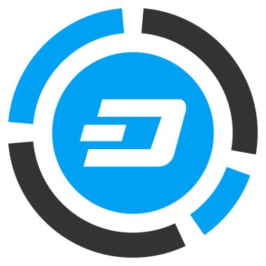 Dash pasta grafiği düz vektör simgesi