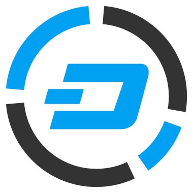 Dash pasta grafiği düz vektör simgesi