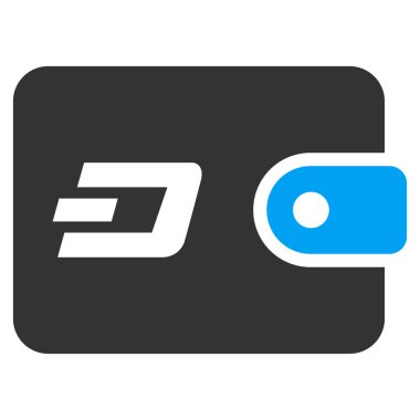 Dash kese düz vektör simgesi