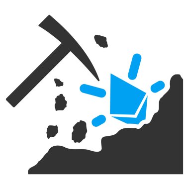 Çekiç düz vektör simge madencilik Ethereum