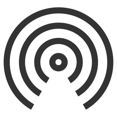 Atlayış Merkezi düz vektör simgesi