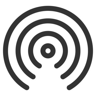 Atlayış Merkezi düz vektör simgesi