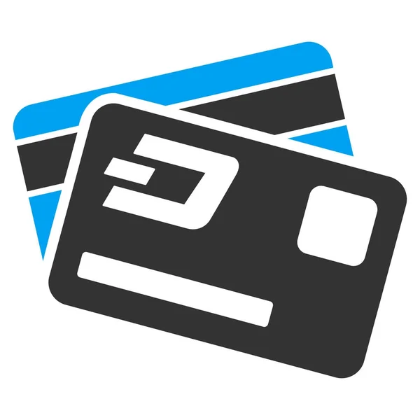 Dash creditcards platte Vector Icon — Stockvector