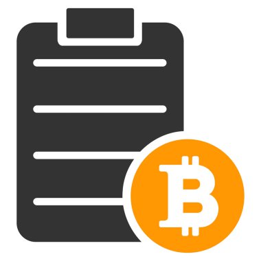 Bitcoin fiyat listesi düz simgesi