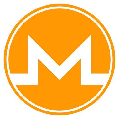 Monero para düz simgesi