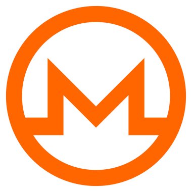 Monero sembol düz simgesini