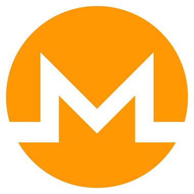 Monero düz simgesi