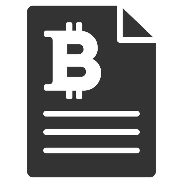 Bitcoin prijzen platte pictogram — Stockvector