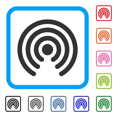 Atlayış kaynak simgesi çerçeveli