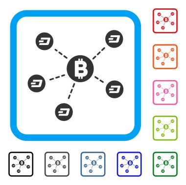 Bitcoin Dash ağ simgesini çerçeveli