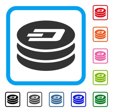 Dash sikke sütun simgesi çerçeveli