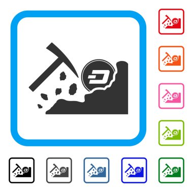 Dash incelemesi çekiç simgesi çerçeveli