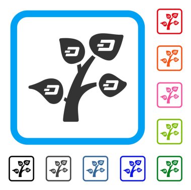 Dash ağaç simgesi çerçeveli