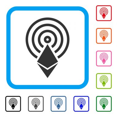 Ethereum kristal Airdrop simgesi çerçeveli