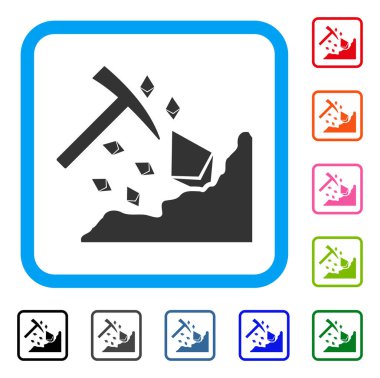 Ethereum madencilik çekiç simgesi çerçeveli