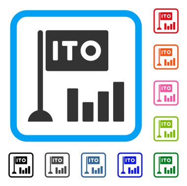 Ito çubuk grafik simge çerçeveli