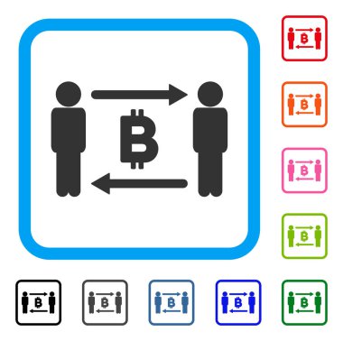 Herkes birbirine Bitcoin çerçeveli simge verir