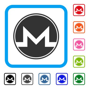 Monero sikke simge çerçeveli
