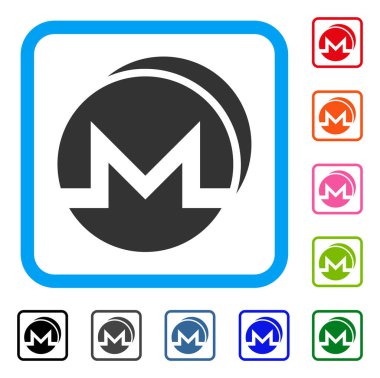 Monero sikke simge çerçeveli