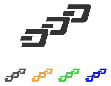 Dash zincir vektör simgesi