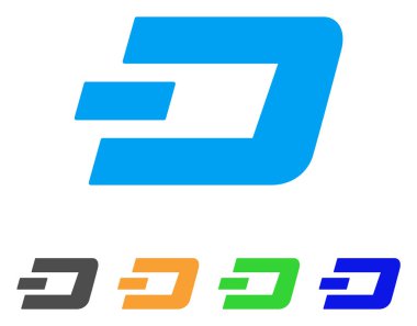 Dashcoin vektör simgesi