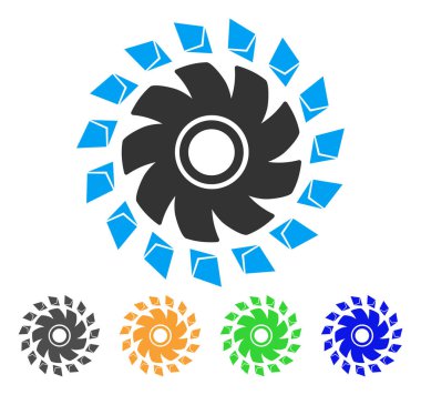 Ethereum pervane vektör simgesi