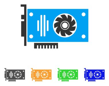 Video Gpu kartı vektör simgesi