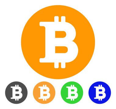 Bitcoin sikke vektör simgesi