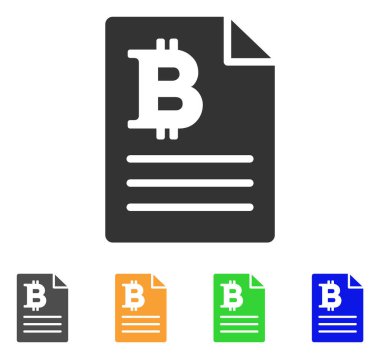 Bitcoin fiyatları vektör simgesi