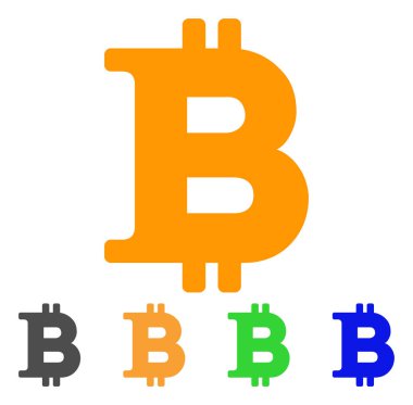 Bitcoin simge vektör simgesi