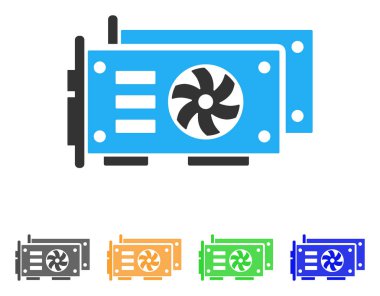 GPU Video kartları vektör simgesi