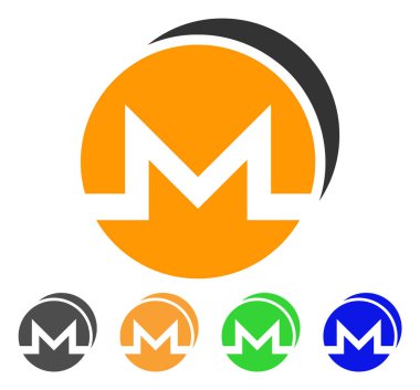 Monero sikke vektör simgesi