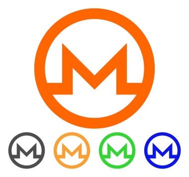Monero simge vektör simgesi