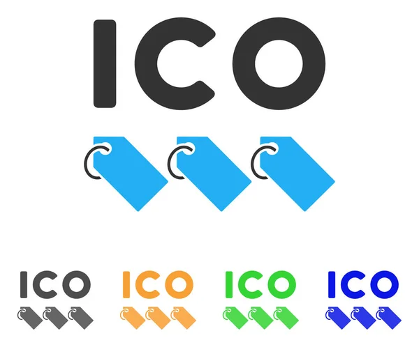 Ico Tokens Vector Icon — Stock Vector