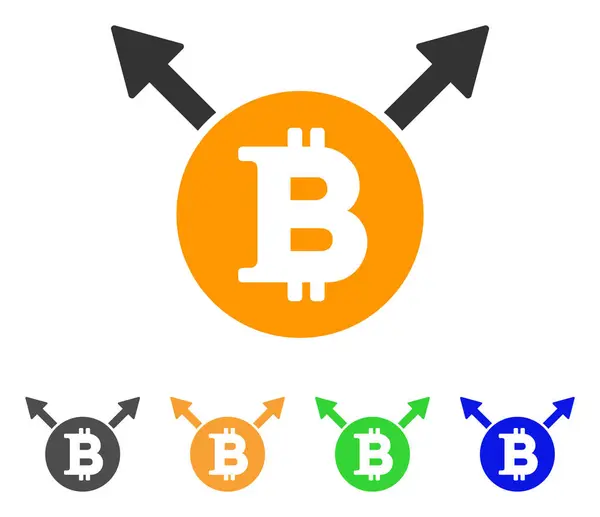 Bitcoin-Vektor-Symbol — Stockvektor