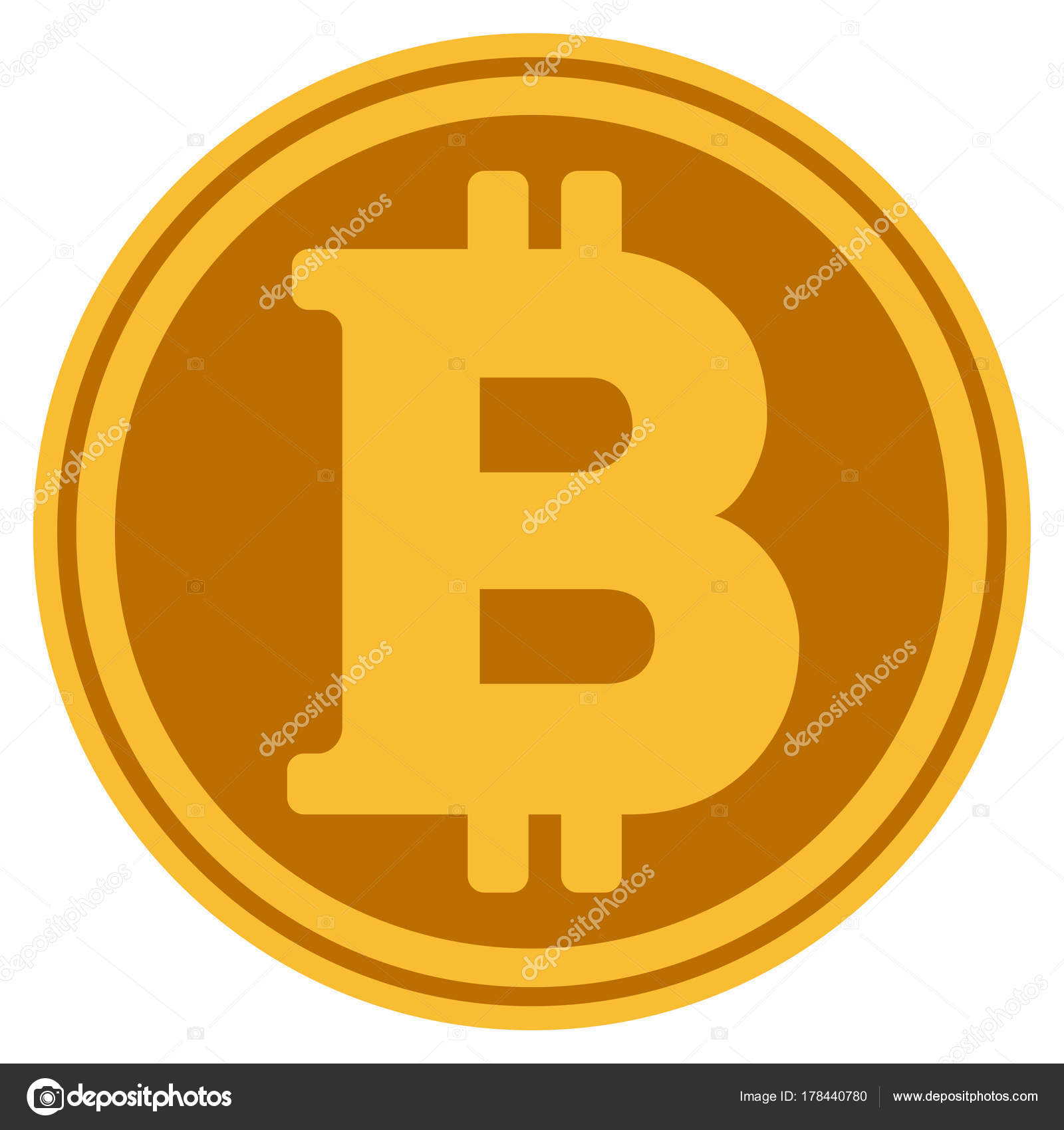 Bitcoin Gold Munze Stockvektor C Ahasoft 178440780 - 