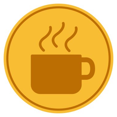 Altın sikke fincan kahve